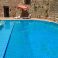 Private, shared pool with large sun-deck, where you can have your table + chairs for alfesco eating !