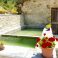 natural water pool to sit in, continuously fed by fresh mountain springs